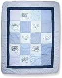 scripture quilt blue embroidered scriptures baby blanket