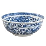Blue and White Chinese Dragon 16 Inch Bowl