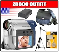 Canon ZR800 Digital Camcorder Factory Refurbished Backed with Canon USA  Inc  90 day Warranty  Plus Includes Battery Pack  Compact Power Adapter CA-590  Stereo Video Cable STV-250N  Video Photo Tripod  Extra Replacement Battery  Camera Case and Deluxe Cleaning Kit From Canon 