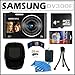 Samsung DV300F DualView 16MP WiFi Digital Camera with 5x Optical Zoom in Black + 4GB MCSD + Camera Case + Accessory Kit