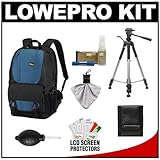 Lowepro Fastpack 250 Digital SLR Camera Backpack Case (Arctic Blue) with Tr ....
