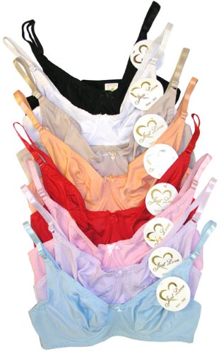 Just Love Colorful Microfiber Bras 15 Pack - 34B