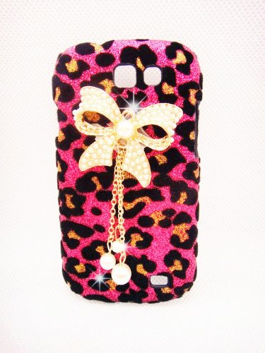 Luxury Pearl pink Leopard Crystal Diamond Rhinestones BOW bow-knot Flower Transparent Back Hard Case Cover Shell for SAMSUNG GALAXY EXPRESS I8730 i437 Luxury Pearl pink Leopard Crystal Diamond Rhinestones BOW bow-knot Flower Transparent Back Hard Case Cover Shell for SAMSUNG GALAXY EXPRESS I8730 i437