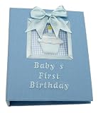 *' Baby's First Birthday ' - Boy's Photo Album (Holds 72 Photos)