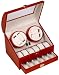 QUALITY AUTOMATIC QUAD WATCH WINDER (4) +12 STORAGE BOX
