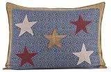 Freedom Quilted Patriotic American Flag Patchwork Star Pillow Sham