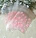 ONOR-Tech 100 PCS Lovely Cute OPP Self Adhesive Cookie Bakery Candy Biscuit Treat Gift Diy Plastic Bag (Flower)