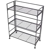 Seville Classics Wrought Iron 3-Tier Shelving Unit