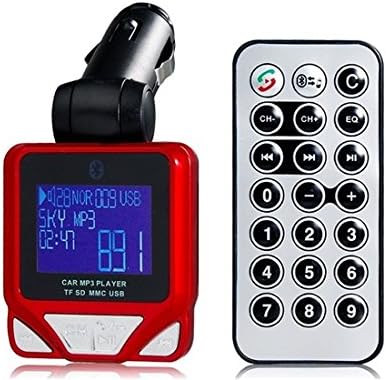 XN-818 1.5" LCD Bluetooth Car Kit with MP3 Player & FM Modulator (Red)