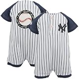 Majestic New York Yankees Infant White Pinstripe Romper