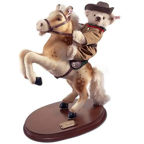 51G7tbqGh0L Teddy Roosevelt Rough Rider Horse and Bear Plush