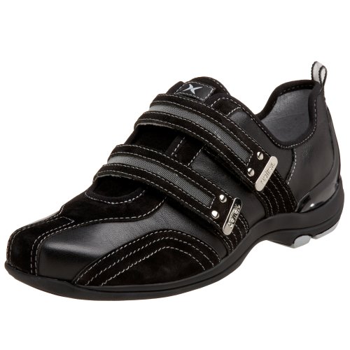 Aetrex Women's Abbey Double Strap Sneaker,Black,9.5 M US