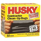 Buy Husky PA3242HD 42-Gallon Contractor Clean-Up Bags, 32-Count by Husky