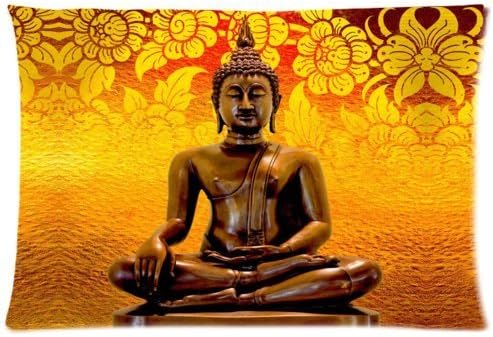 MagicalYeah Yoga Buddha Throw Pillow Cases Cushion Cover For Sofa 20*30Inch Two Sides