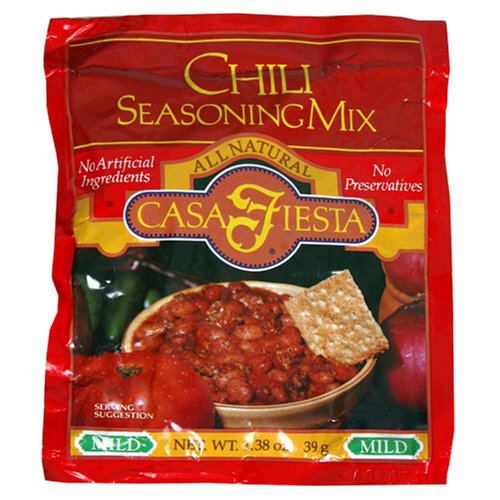 Casa Fiesta Chili Seasoning, 1.38-Ounce Packages (Pack of 24) by Fiesta Mix