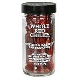 Morton & Bassett Whole Red Chilies, .6-Ounce Jars (Pack of 3)