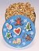 Gourmet Food : Scott's Cakes Gourmet Carmel Popcorn in a Christmas Cookie Tin