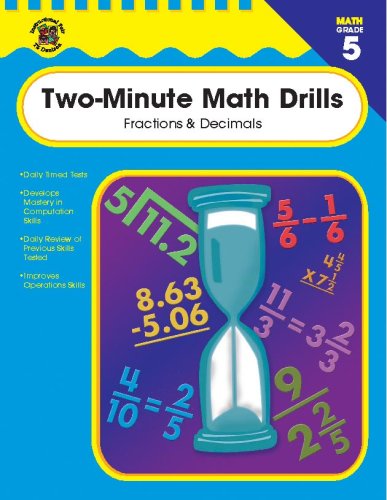 Two-Minute Math Drills, Grades 5 and Up: Fractions & Decimals