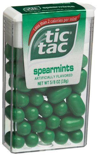 Tic Tac Spearmints, 0.625-Ounce Dispensers (Pack of 48)