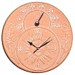 Terra-Cotta Clock and Thermometer
