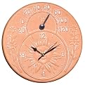 Terra-Cotta Clock and Thermometer