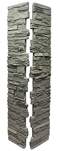 NextStone Slatestone 2pc Post Cover 8x8x41 Pewter