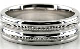 Designer Wedding Bands, Palladium Wedding Ring 6.00mm PLD-DC27121266