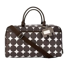 DwellStudio Baby Dots Chocolate Weekender Bag
