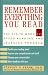 Remember Everything You Read