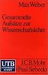 Gesammelte Aufs�tze zur Wissenschaftslehre (Uni-Taschenb�cher S)