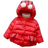 子供の女の子の赤ちゃんのコットンコート冬暖かいジャケット・アウターウェア