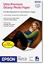Epson S041934 Epson Inkjet Ultra Premium Glossy Photo Paper, 4 x 6, 50 Sheets/Pack