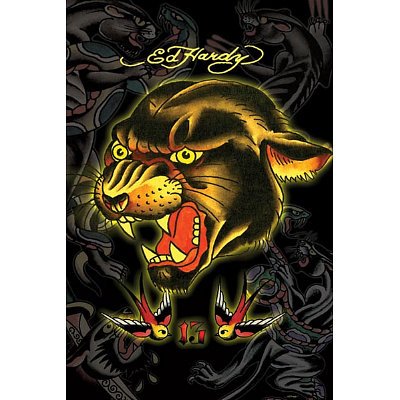 Ed Hardy Panther Tattoo Master 24x36 POSTER Poster Print, 24x36