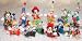 12 Piece Circus Clown Assorted Figurine Collection Miniature Posable Figure Doll Toy Set
