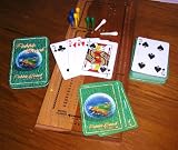 Golf Cribbage Pegs and Playing Cards in Tin