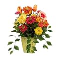 Potted Tulip Mix Faux Floral Arrangement- 20"