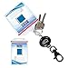 Wisdompro Retractable Badge Reel with 2 Pack Vertical Extra Thick Clear ID Card Holders, 24 inches Pull Cord