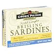 Crown Prince Natural One Layer Brisling Sardines in Mustard, 3.75-Ounce Cans (Pack of 12)
