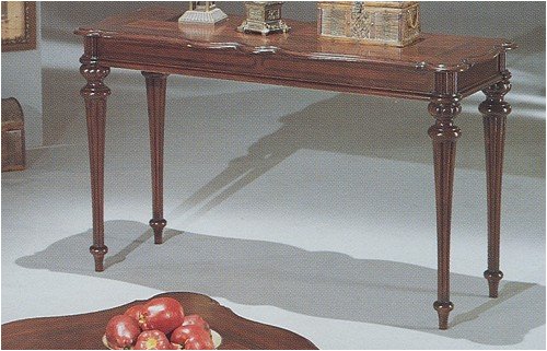 Old English Classic Style Console Sofa Table in a dark oak finish solid hardwood