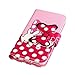 iphone 5s case,DELELE MOUSE Monster Lovely Stylish Bow Bowknot Wallet PU Leather Case Flip Cover Case Built-in Card Slots & Stand for Apple iphone 5 5G 5S (Pink Bow Bowknot Glove)