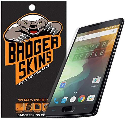 OnePlus 2 Screen Protector, BadgerSkins® Premium Tempered Glass Screen Protector for OnePlus Two - Lifetime Warranty