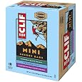 Clif Bar Mini Energy Bar, Variety Pack (6 Chocolate Chip Peanut Crunch, 6 Oatmeal Raisin Walnut, 6 Blueberry Crisp), 18 Count