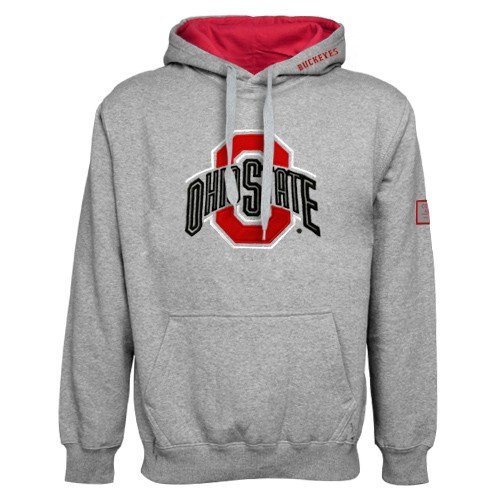 NCAA Ohio State Buckeyes Ash Automatic Hoody Sweatshirt
