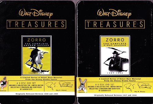 Zorro the Complete First Season , Zorro the Complete Second Season : Walt Disney Treasures 2 Pack Collection
