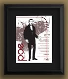 bite-sized Important Authors Framed Educational Poster Set. Eco-friendly, English Literature Art Prints Featuring: Rand, Dickens, Poe, Fitzgerald, Orwell, Thoreau, Melville, Steinbeck, Twain, and Hawthorne