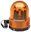 RoadPro RPSC-728 12V Amber Revolving Warning Light with Magnetic Base