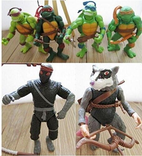 6pcs/set Anime Cartoon Teenage Mutant Ninja Turtles Classic Toys TMNT PVC Action Figures Dolls Toys by Papatchaya