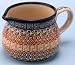 Polish Pottery Small Milk Jug 3 1/4 H x 4 1/2 W x 6 L
