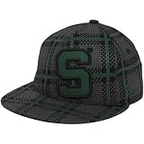 NCAA Zephyr Michigan State Spartans Houndstooth Plaid 32/5 Fitted Hat (7)