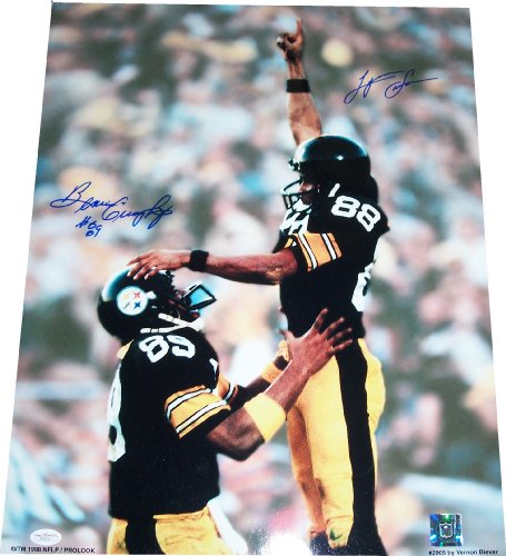Lynn Swann & Bennie Cunningham Autographed Steelers 16x20 Photo w/ JSA COA